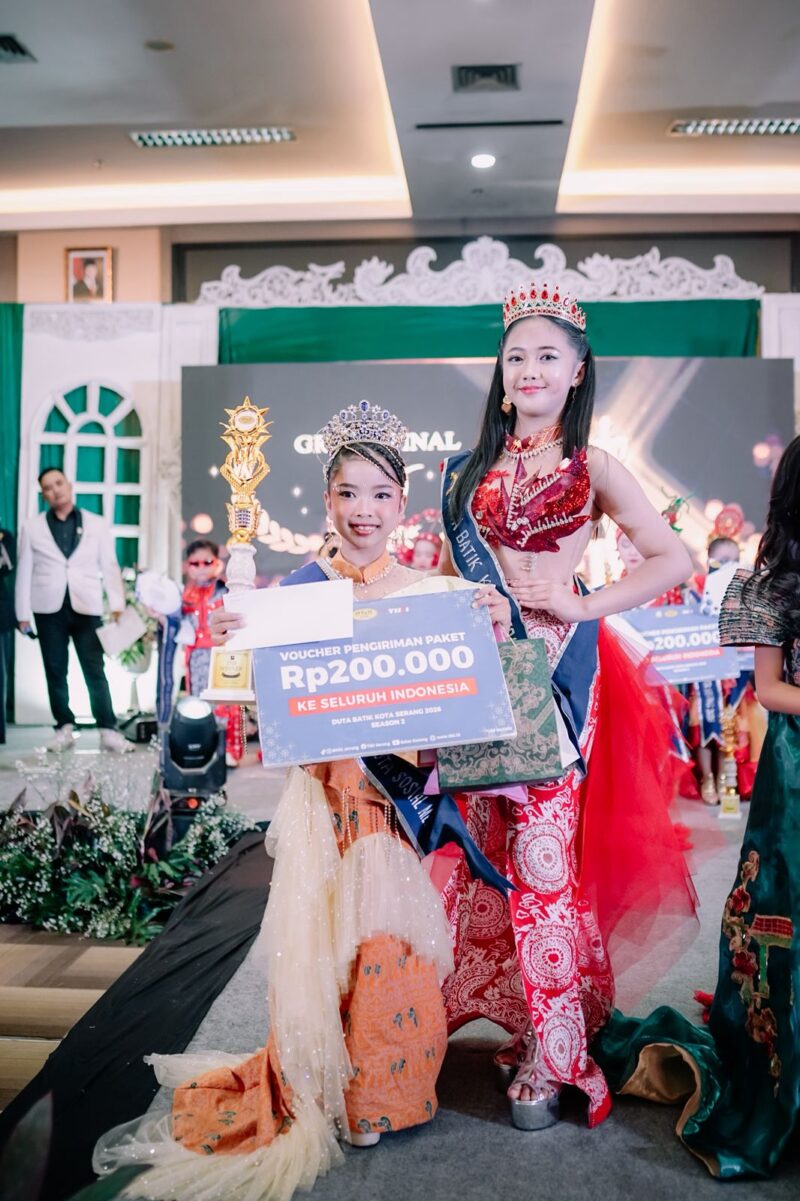 Juara Duta Batik Kota Serang 2026 (Kategori A), Quisha Aleta Xavierra, Perwakilan Rangkasbitung. (Foto: Istimewa)