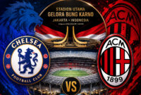 Chelsea vs Ac Milan. (Foto: NET)