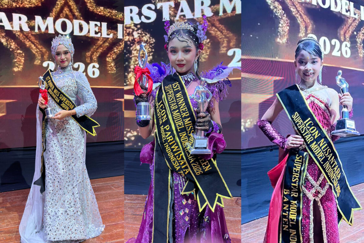 Tiga finalis terbaik Duta Batik Kota Serang 2026, sukses membawa pulang gelar prestisius dan mengharumkan nama daerah di tingkat nasional. (Foto: Istimewa)