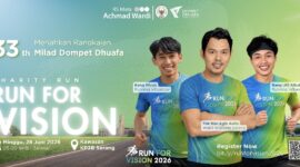 Run for Vision (RFV) 2026 yang diselenggarakan oleh RS Mata Achmad Wardi (RSAW) BWI-DD. (Foto: Istimewa)