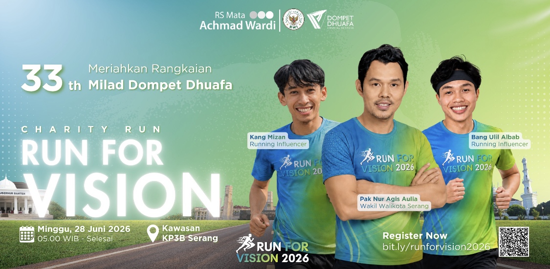Run for Vision (RFV) 2026 yang diselenggarakan oleh RS Mata Achmad Wardi (RSAW) BWI-DD. (Foto: Istimewa)