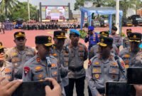 Serah Terima Pataka Polda Banten. (Foto: Bantenesia)